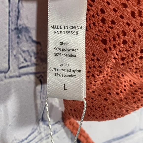 Andie Swim Womens String Bikini Top in Cedar Crochet Boho Hippie Festival L NWT - Picture 4 of 5